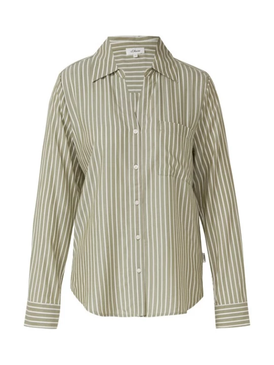 Foto van product s.Oliver Blouse lichtgroen / wit
