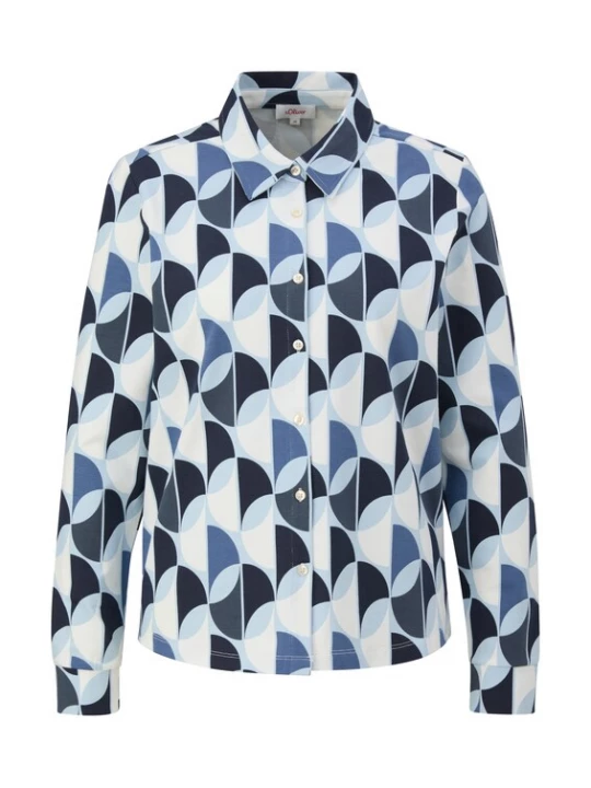 Foto van product s.Oliver Blouse marine / saffier / hemelsblauw / wit