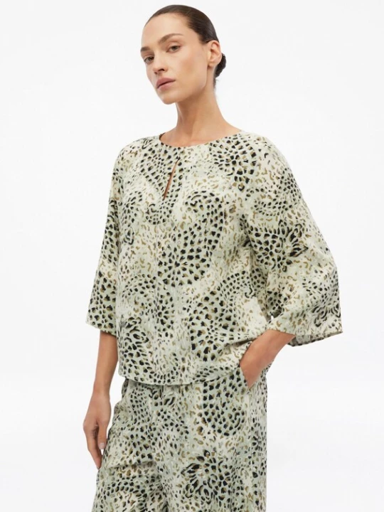 Foto van product s.Oliver Blouse mintgroen / donkergroen