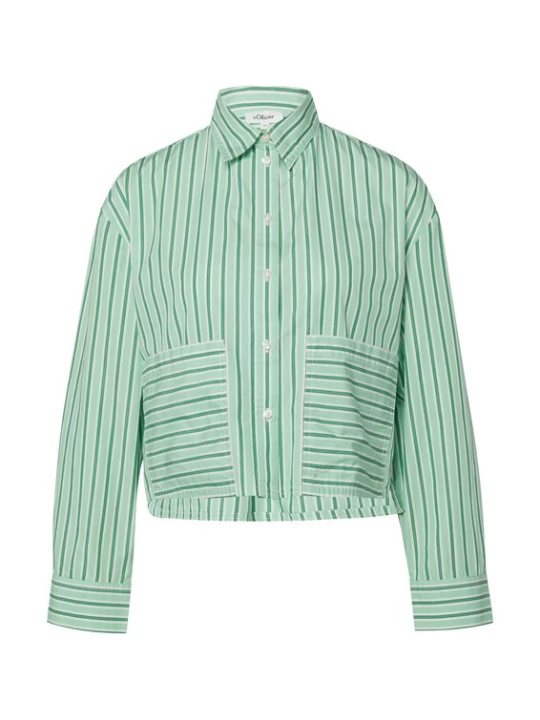 Foto van product s.Oliver Blouse mintgroen / grasgroen / wit