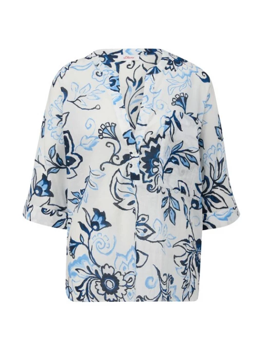 Foto van product s.Oliver Blouse navy / azuur / lichtblauw / wit