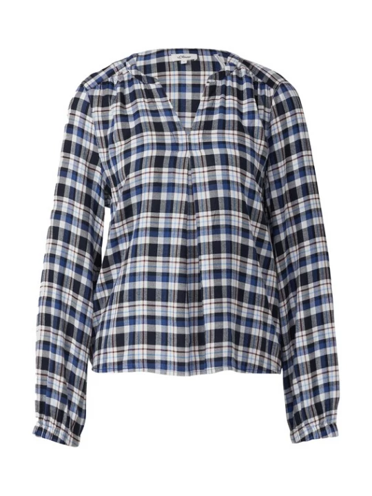 Foto van product s.Oliver Blouse navy / bordeaux / zwart / wit