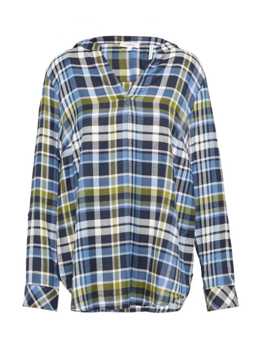 Foto van product s.Oliver Blouse navy / groen / wit