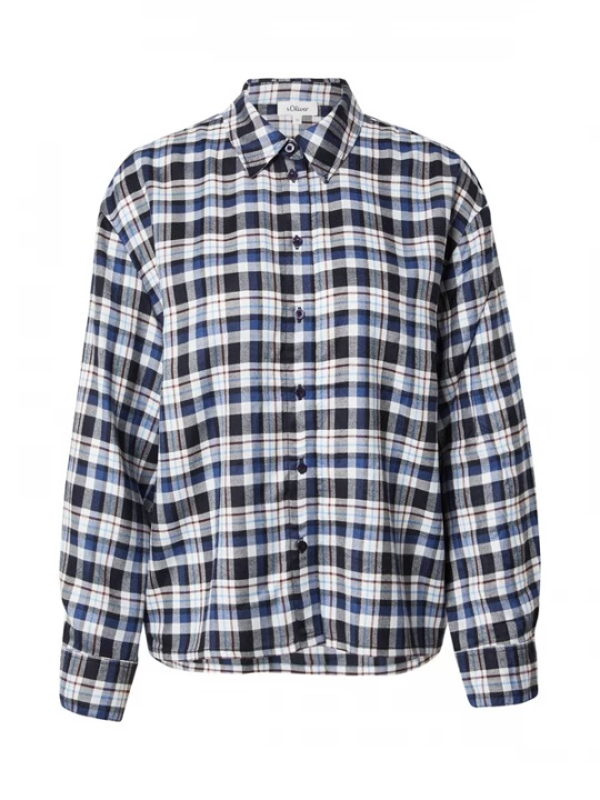 Foto van product s.Oliver Blouse navy / wijnrood / zwart / wit