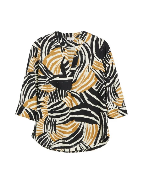Foto van product s.Oliver Blouse oker / zwart / natuurwit