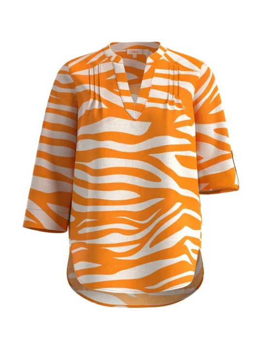 Foto van product s.Oliver Blouse oranje / wit