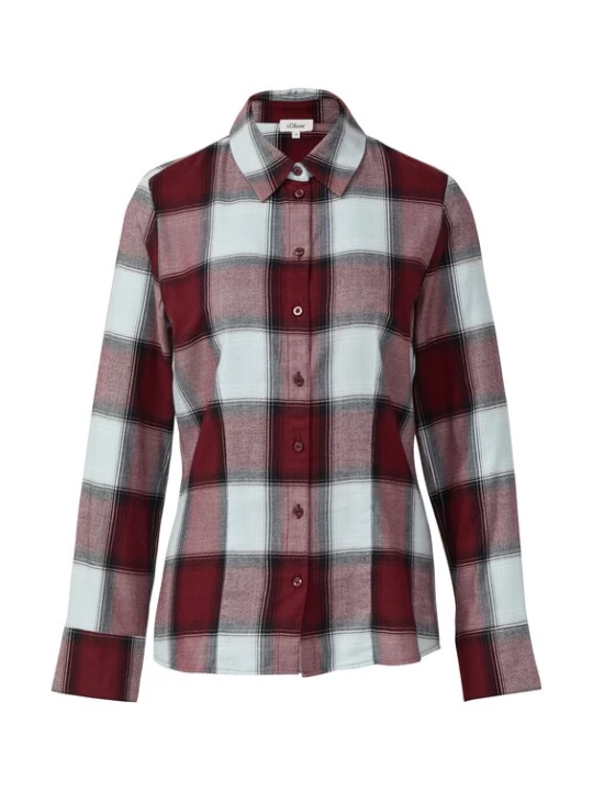 Foto van product s.Oliver Blouse pastelblauw / bordeaux / zwart