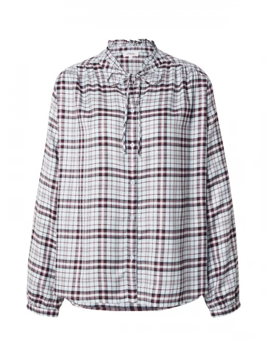 Foto van product s.Oliver Blouse pastelblauw / bordeaux / zwart