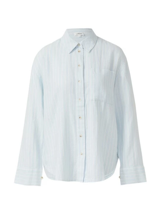 Foto van product s.Oliver Blouse pastelblauw / wit