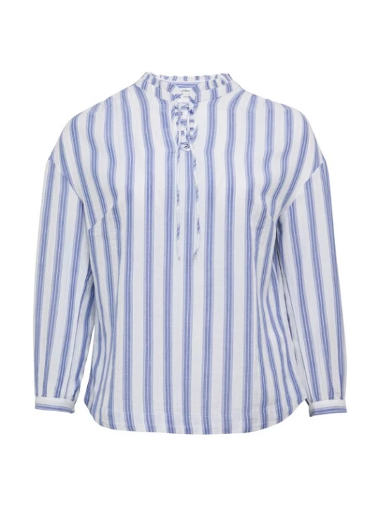 Foto van product s.Oliver Blouse royal blue / koningsblauw / wit