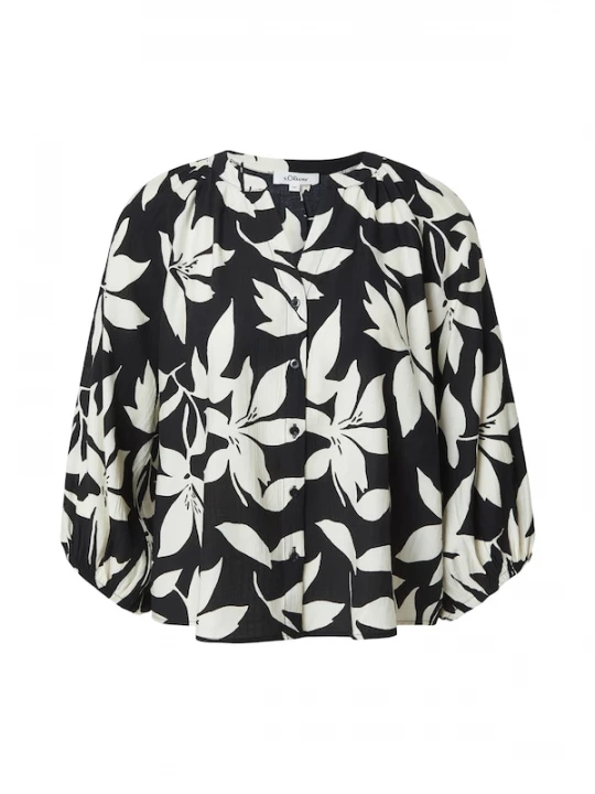 Foto van product s.Oliver Blouse zwart / wit