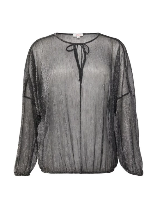 Foto van product s.Oliver Blouse zwart / zilver