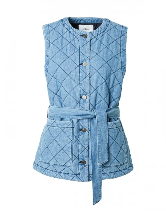 Foto van product s.Oliver Bodywarmer blauw denim