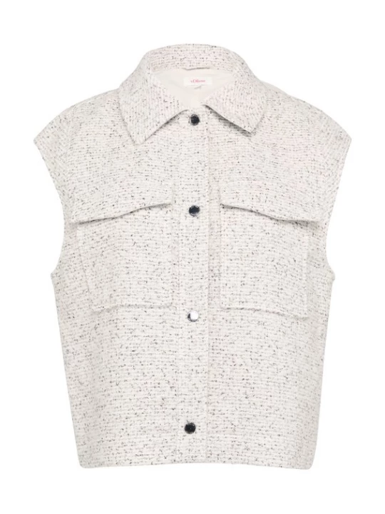 Foto van product s.Oliver Bodywarmer ecru / greige / zwart