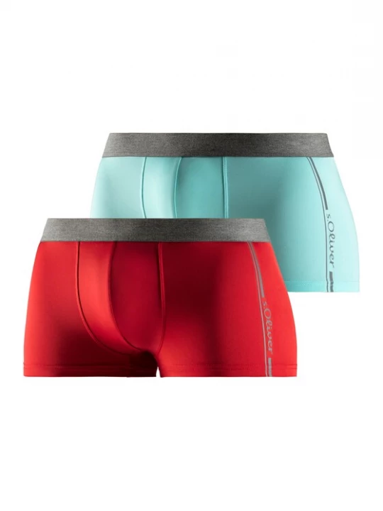 Foto van product s.Oliver Boxershorts aqua / donkergrijs / rood
