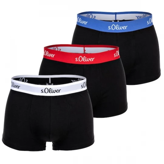 Foto van product s.Oliver Boxershorts blauw / rood / zwart / wit