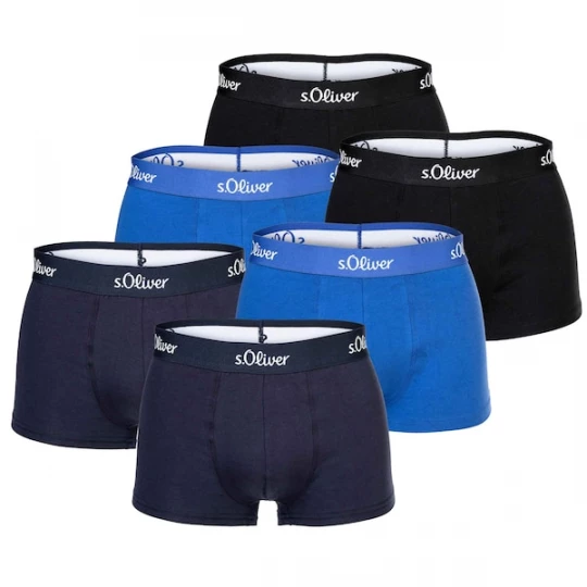 Foto van product s.Oliver Boxershorts blauw / zwart / wit