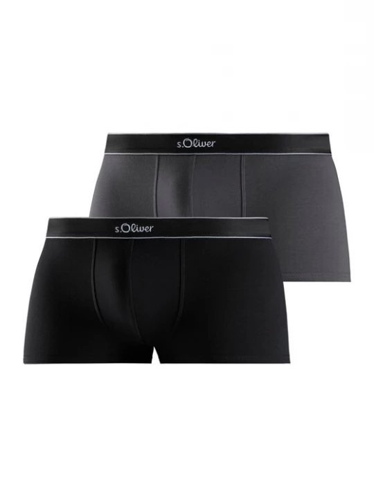 Foto van product s.Oliver Boxershorts grijs / zwart / wit
