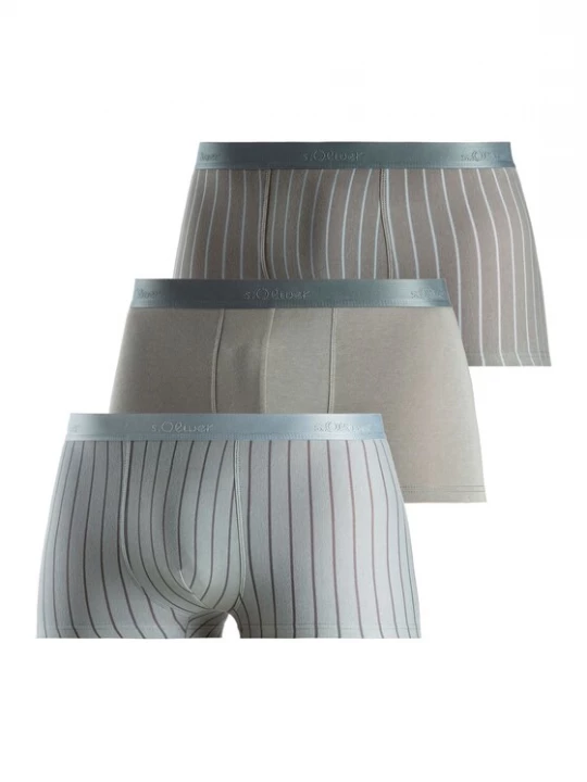 Foto van product s.Oliver Boxershorts 'Hipster' grijs / taupe / basaltgrijs / donkergrijs