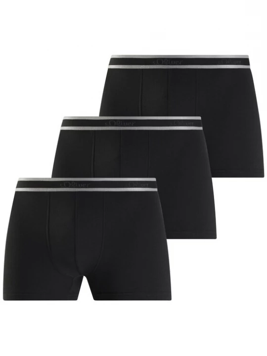 Foto van product s.Oliver Boxershorts lichtgrijs / zwart