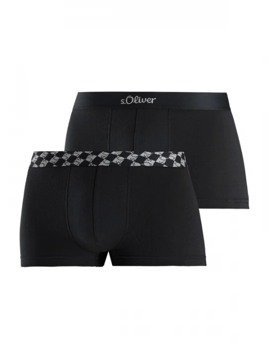 Foto van product s.Oliver Boxershorts lichtgrijs / zwart