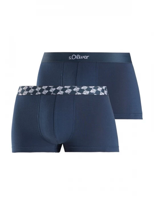 Foto van product s.Oliver Boxershorts navy / lichtblauw