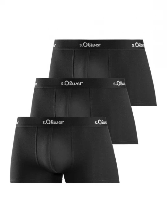 Foto van product s.Oliver Boxershorts zwart / wit