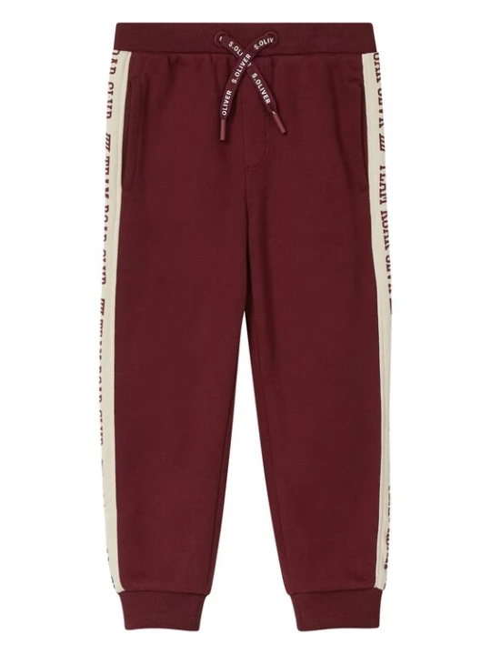 Foto van product s.Oliver Broek bordeaux / zwart / offwhite