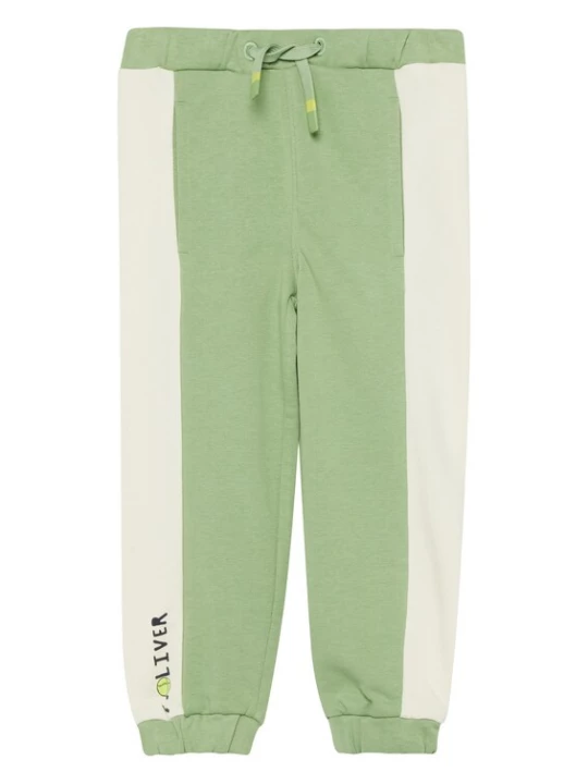 Foto van product s.Oliver Broek crème / lichtgroen / zwart