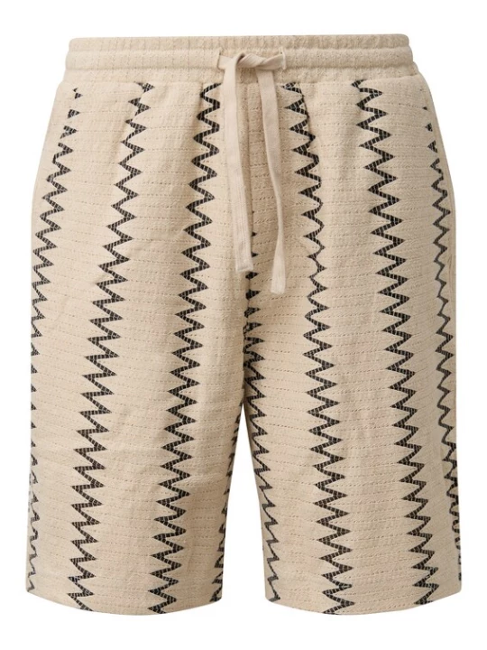 Foto van product s.Oliver Broek 'Detroit' lichtbeige / zwart