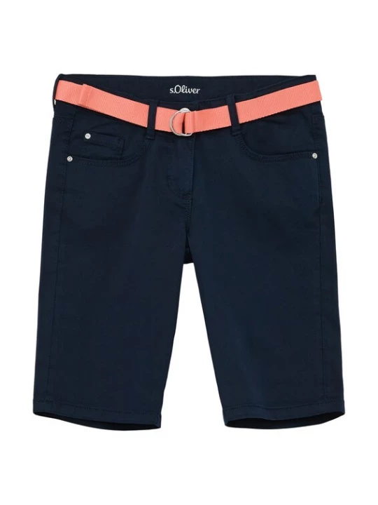 Foto van product s.Oliver Broek 'Suri' navy / zalm roze