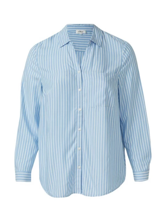 Foto van product s.Oliver CURVE Blouse blauw / wit