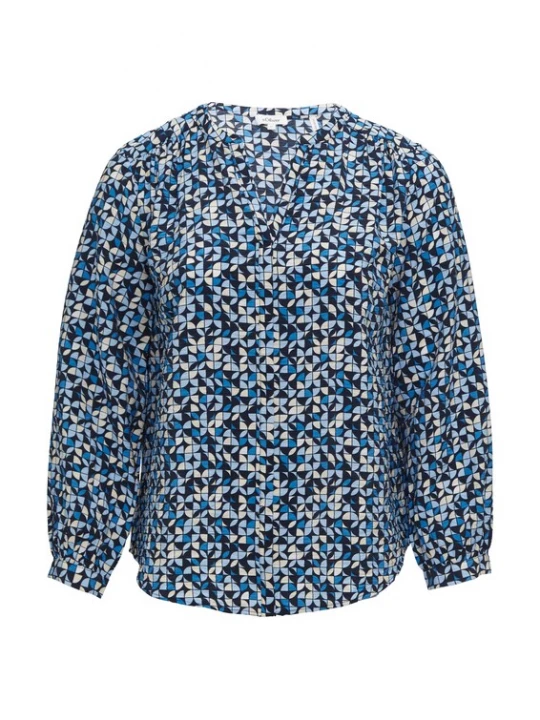 Foto van product s.Oliver CURVE Blouse chamois / marine / hemelsblauw / wit