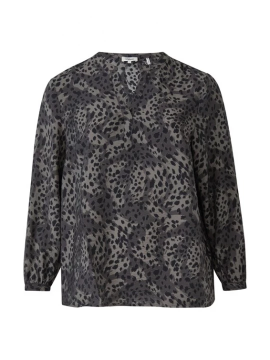 Foto van product s.Oliver CURVE Blouse lichtgrijs / donkergrijs / zwart