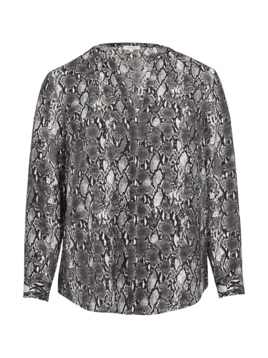 Foto van product s.Oliver CURVE Blouse lichtgrijs / zwart