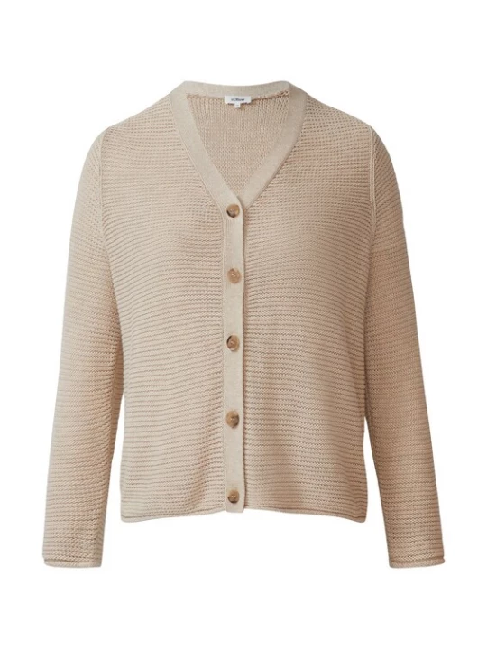 Foto van product s.Oliver CURVE Gebreid vest beige