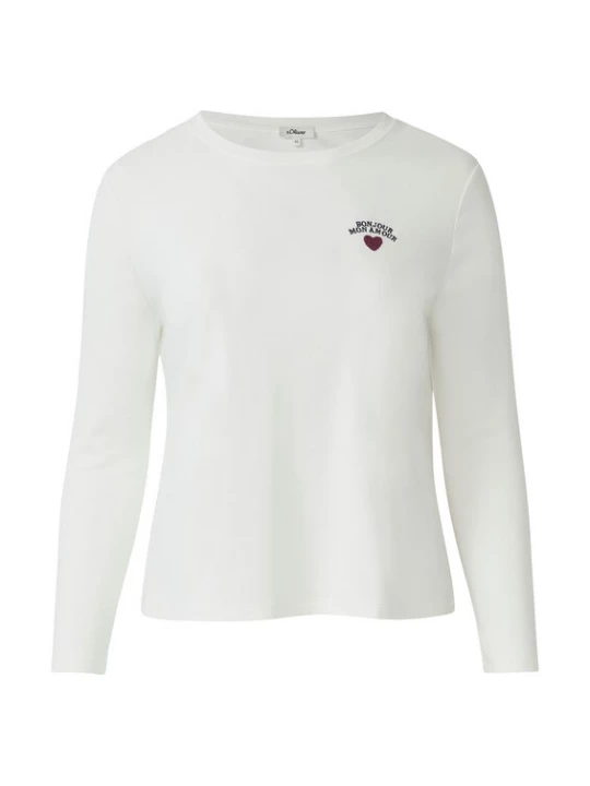 Foto van product s.Oliver CURVE Shirt crème / bourgogne / zwart