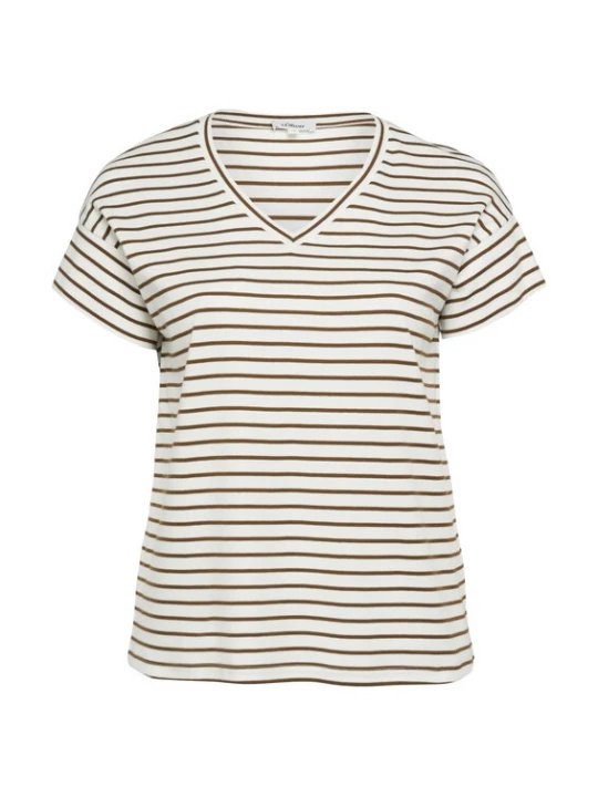 Foto van product s.Oliver CURVE Shirt crème / donkerbruin