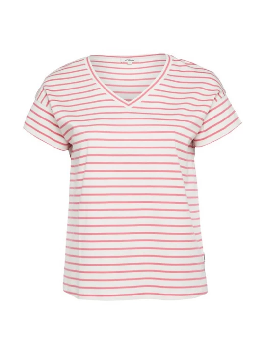 Foto van product s.Oliver CURVE Shirt pink / wit