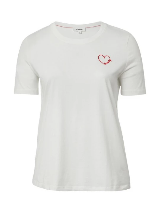 Foto van product s.Oliver CURVE Shirt rood / offwhite
