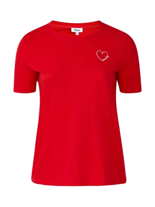 Foto van product s.Oliver CURVE Shirt rood / wit