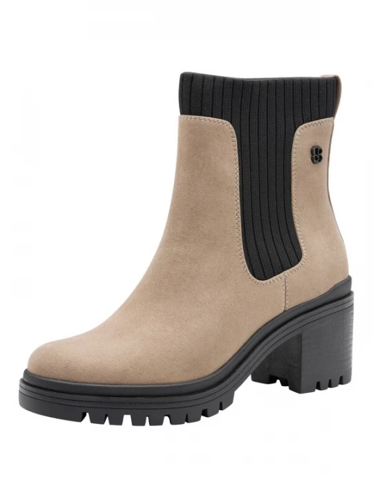 Foto van product s.Oliver Enkellaarsjes beige / zwart