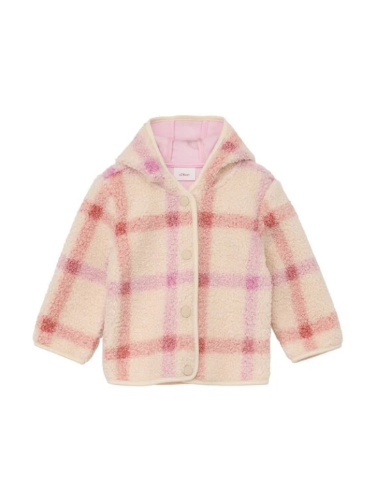 Foto van product s.Oliver Fleece jas beige / pink