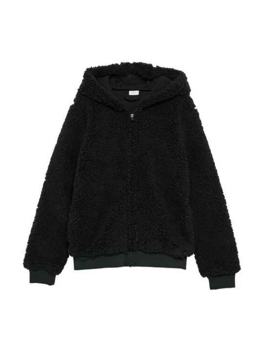 Foto van product s.Oliver Fleece jas zwart