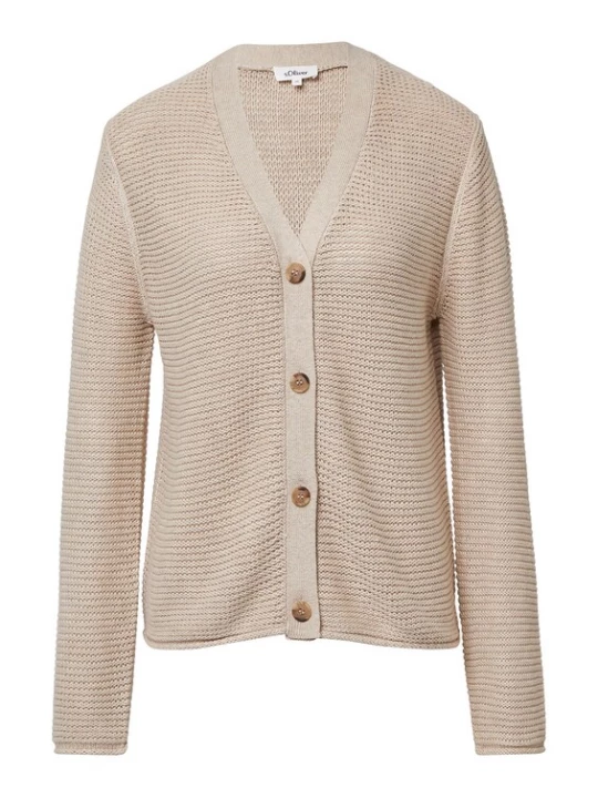 Foto van product s.Oliver Gebreid vest beige