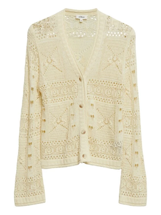Foto van product s.Oliver Gebreid vest beige