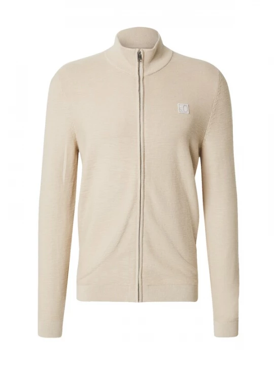 Foto van product s.Oliver Gebreid vest beige gemêleerd