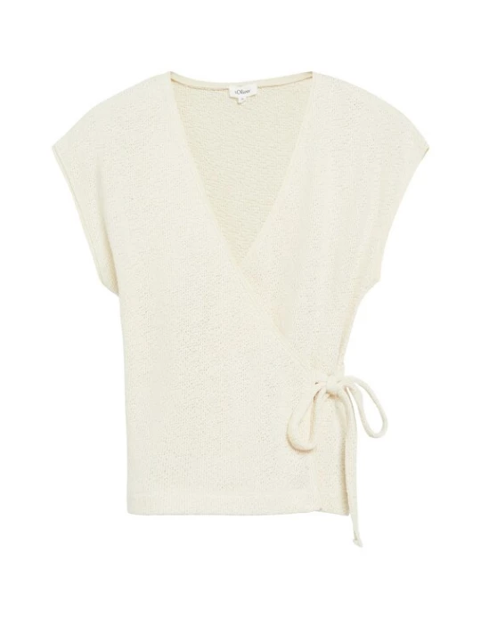 Foto van product s.Oliver Gebreid vest crème