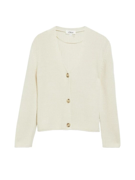 Foto van product s.Oliver Gebreid vest crème