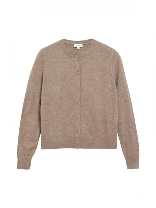 Foto van product s.Oliver Gebreid vest donkerbeige